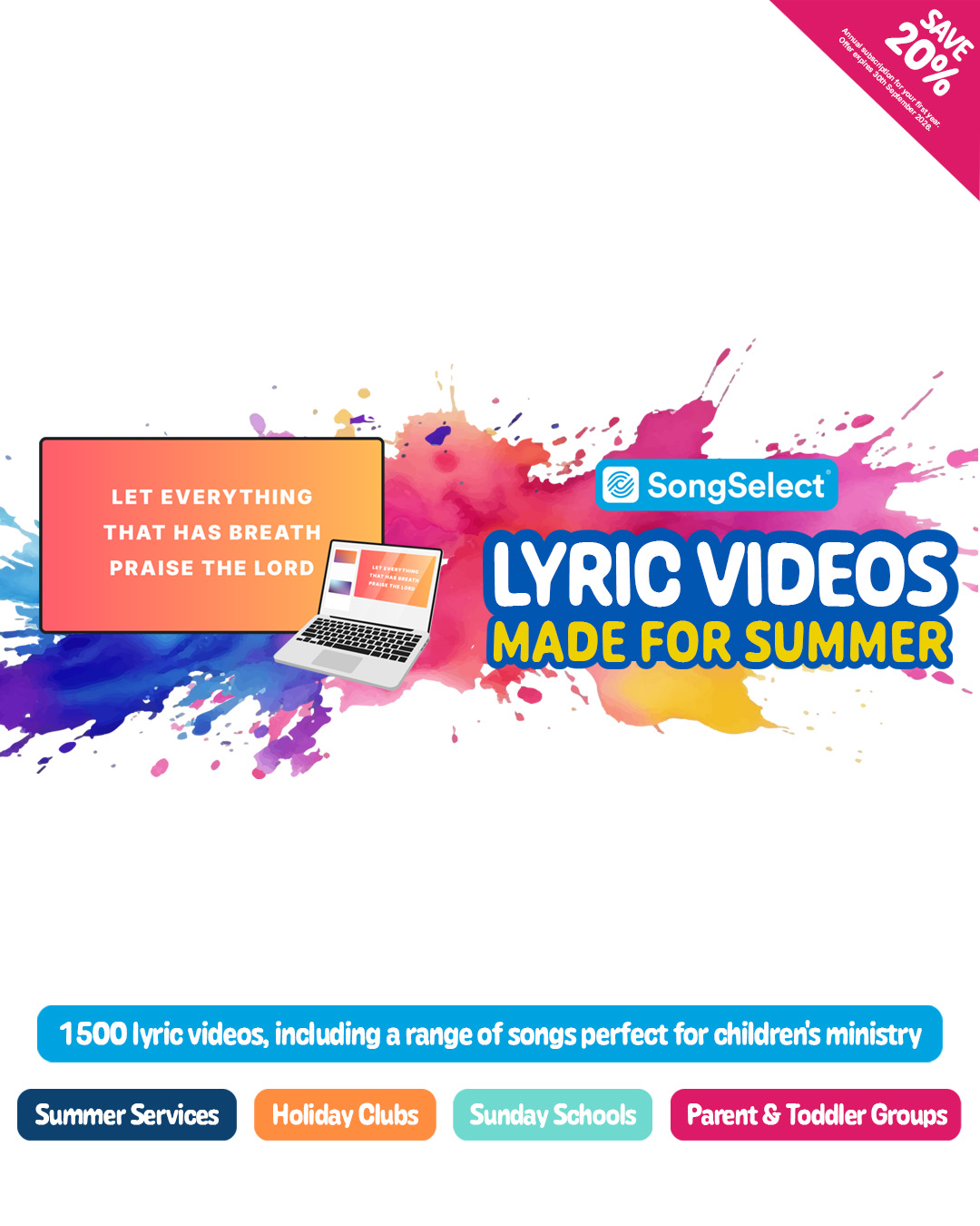 SongSelect Lyric Videos for Children's Ministry